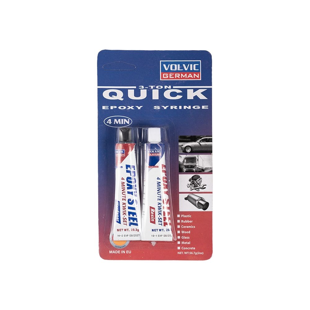 Volvic German 3-Ton Quick Epoxy Syringe 56.7g